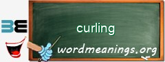 WordMeaning blackboard for curling